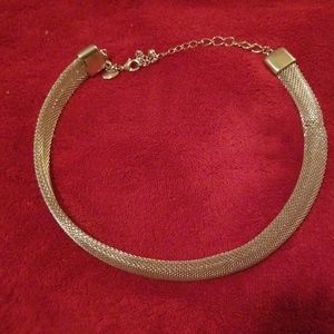 Choker silver necklace